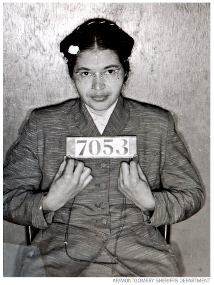 Rosa Parks, die Frau, die im Bus sitzen blieb!