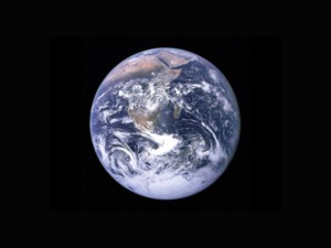 Ein Blick auf unseren Planeten Erde vom Weltraum aus fotografiert