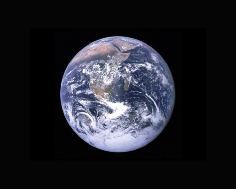 Ein Blick auf unseren Planet Erde vom Weltraum aus fotografiert