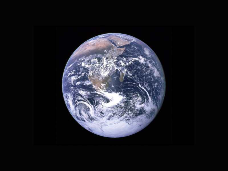 Ein Blick auf unseren Planet Erde vom Weltraum aus fotografiert