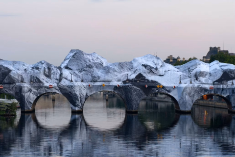 La Caverne du Pont Neuf, a monumental temporary work of art by JR,